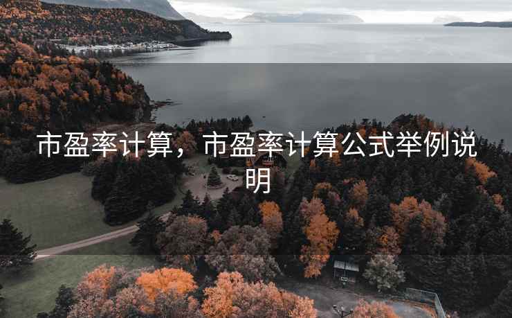 市盈率计算，市盈率计算公式举例说明